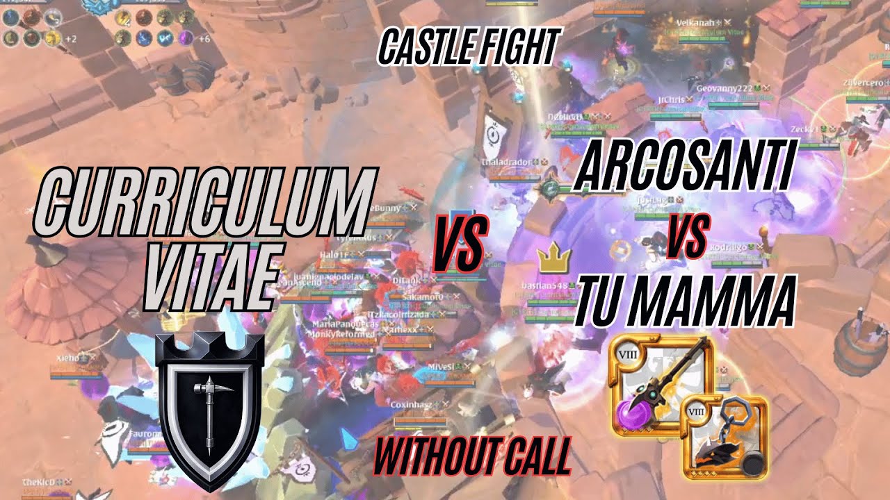 Curriculim Vitae vs Arcosanti vs Tu Mamma - SEM CALL (WITCHWORK POV). Albion Online ZvZ