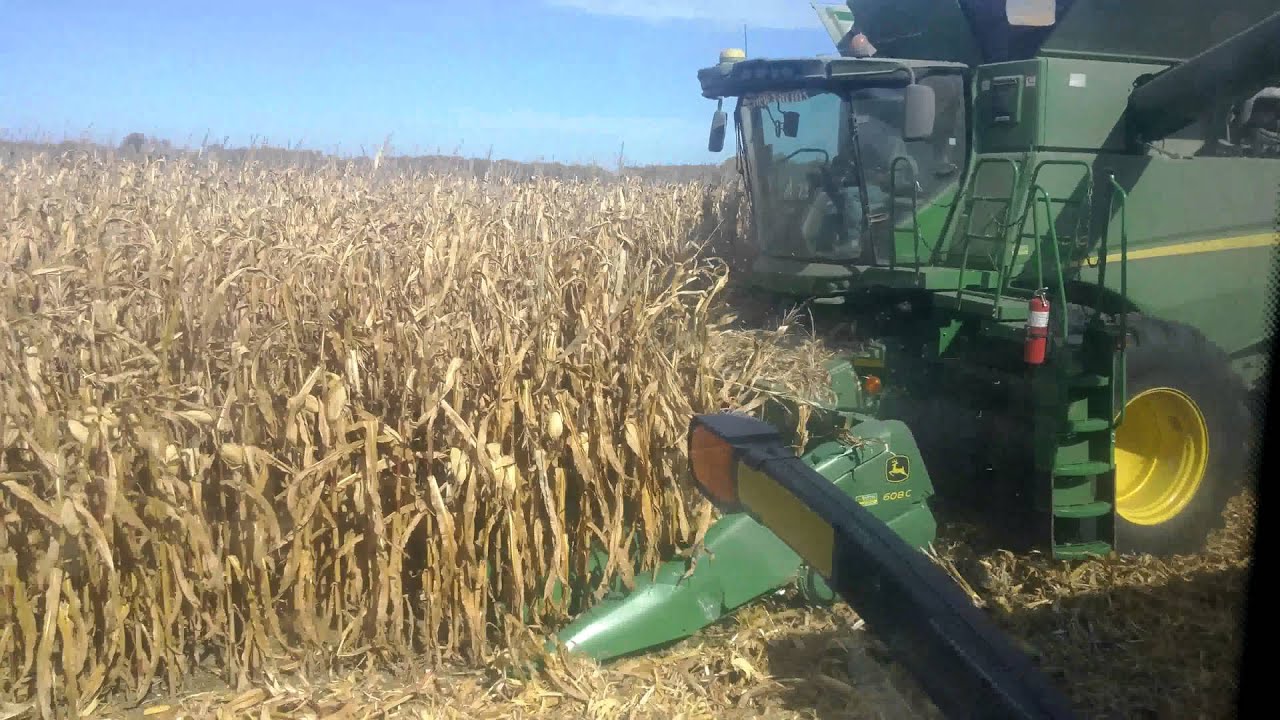 View from the cab: Running grain cart