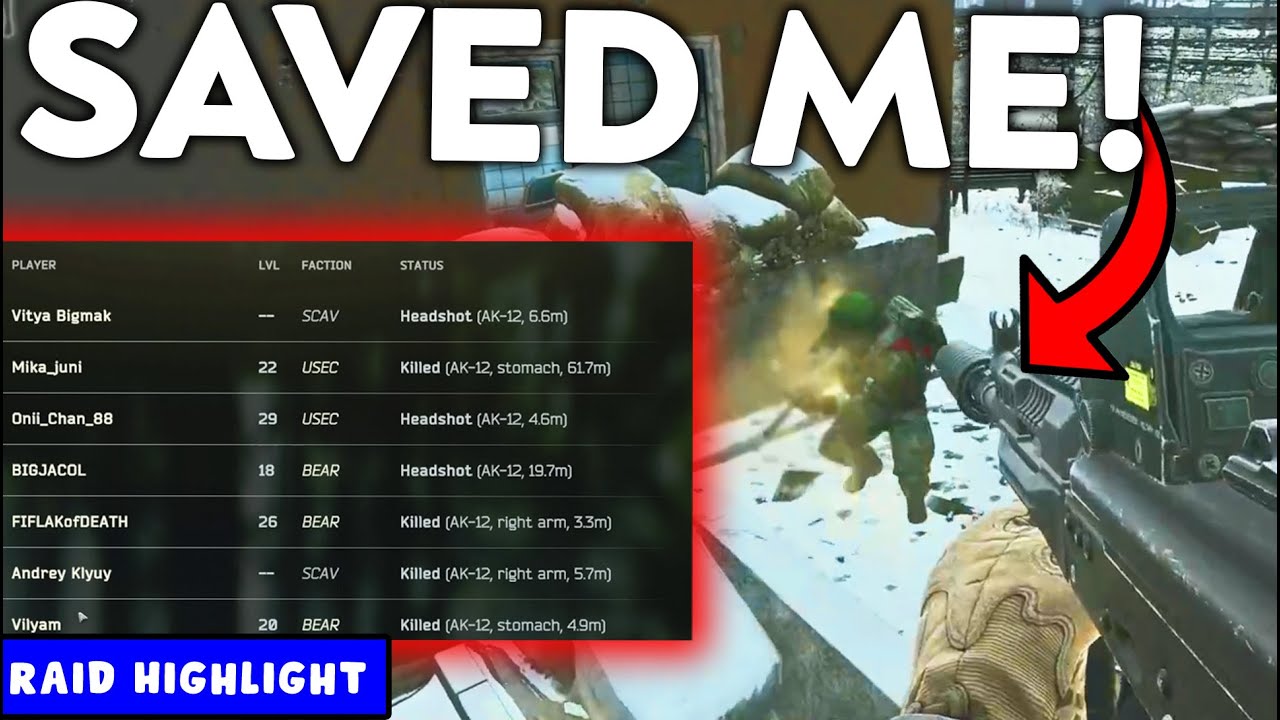 This AK12 SAVED My Life - Escape From Tarkov