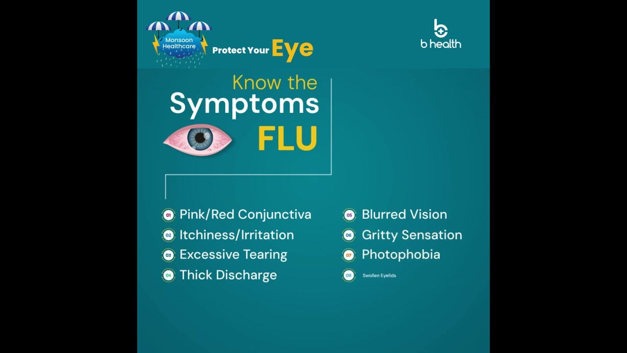 Monsoon Healthcare | Protect Your Eye by knowing the symptoms of FLU | Bhealth