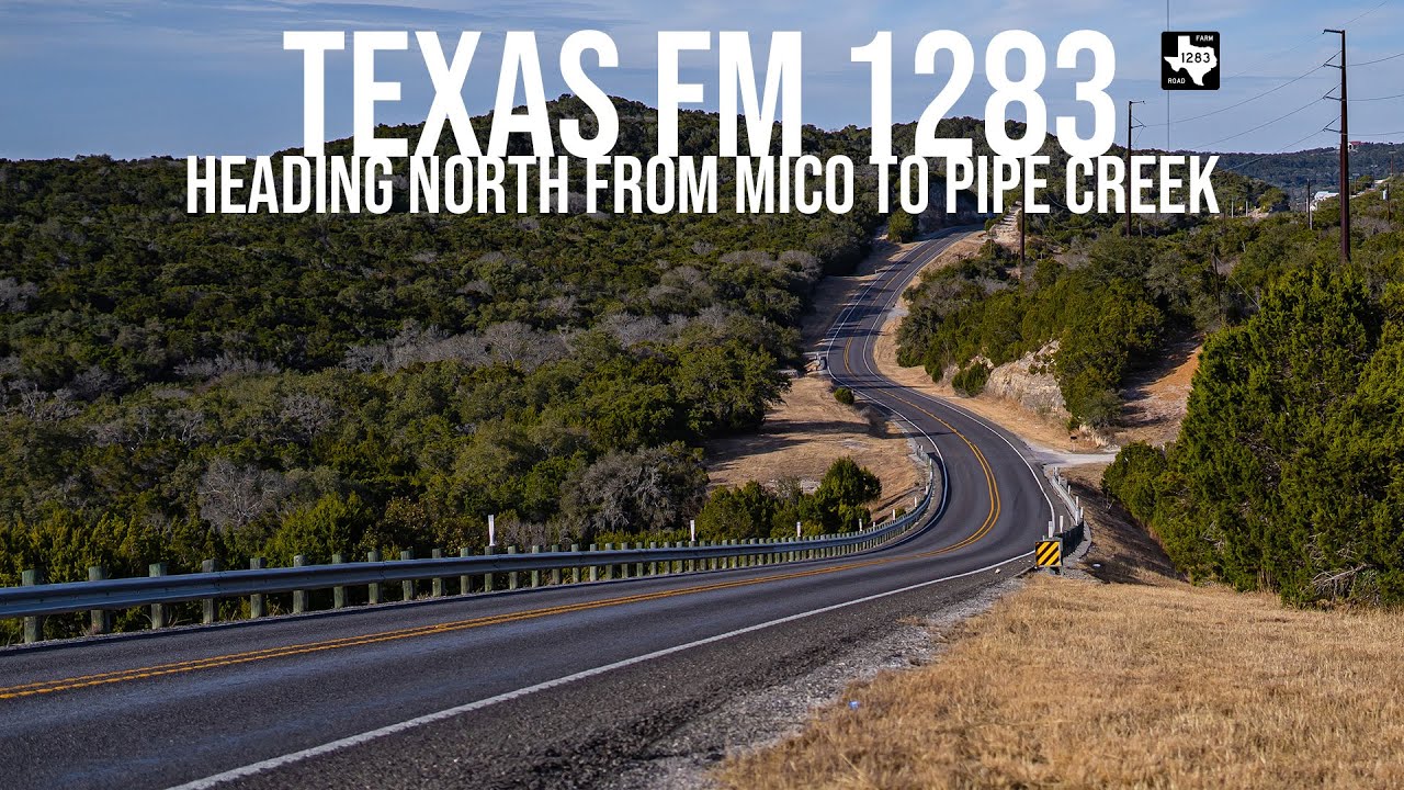 Texas Highway FM 1283 - Hill Country Drives 4K (Medina Lake May 2022)
