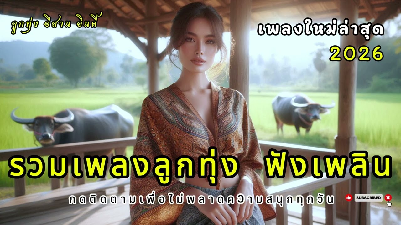 เพลงลูกทุ่งเพราะๆ 2026  คนไกลบ้าน ฟังเพลิน ฟังสบาย ในวันทำงาน เพลงใหม่ล่าสุด เติมกำลังใจ