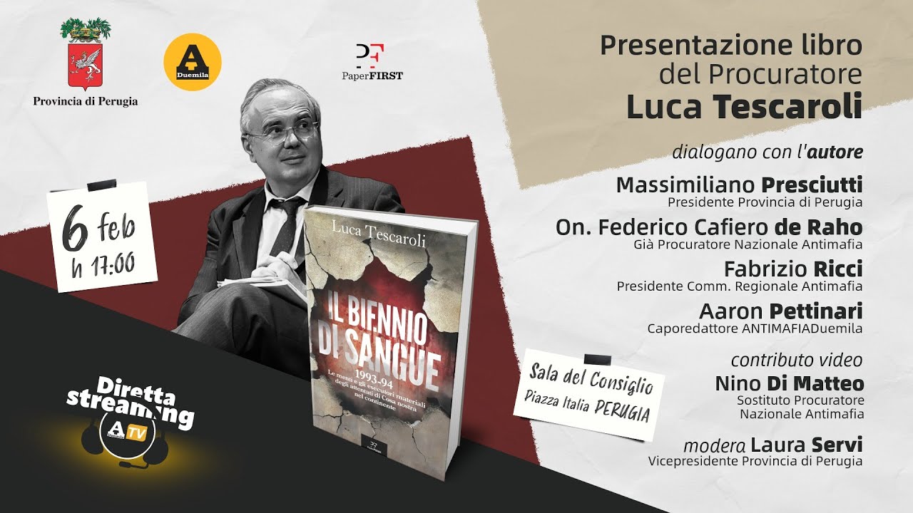 Presentazione del libro “Il Biennio di sangue” - Perugia, 6 febbraio