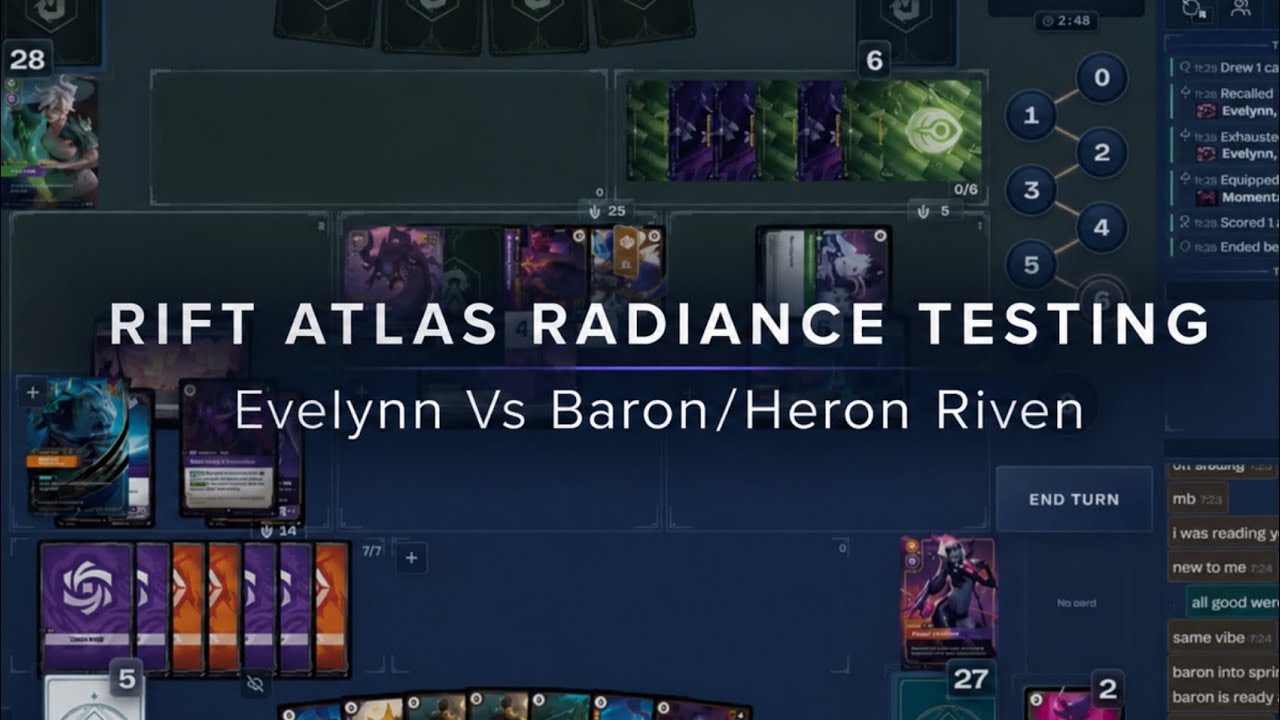 RIFT ATLAS TESTING | Evelynn Vs. Baron/Heron Riven | RIFTBOUND RADIANCE