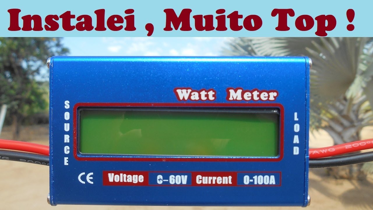 Wattímetro , Voltímetro e Amperímetro Dc 4 5 60v , 0 100a