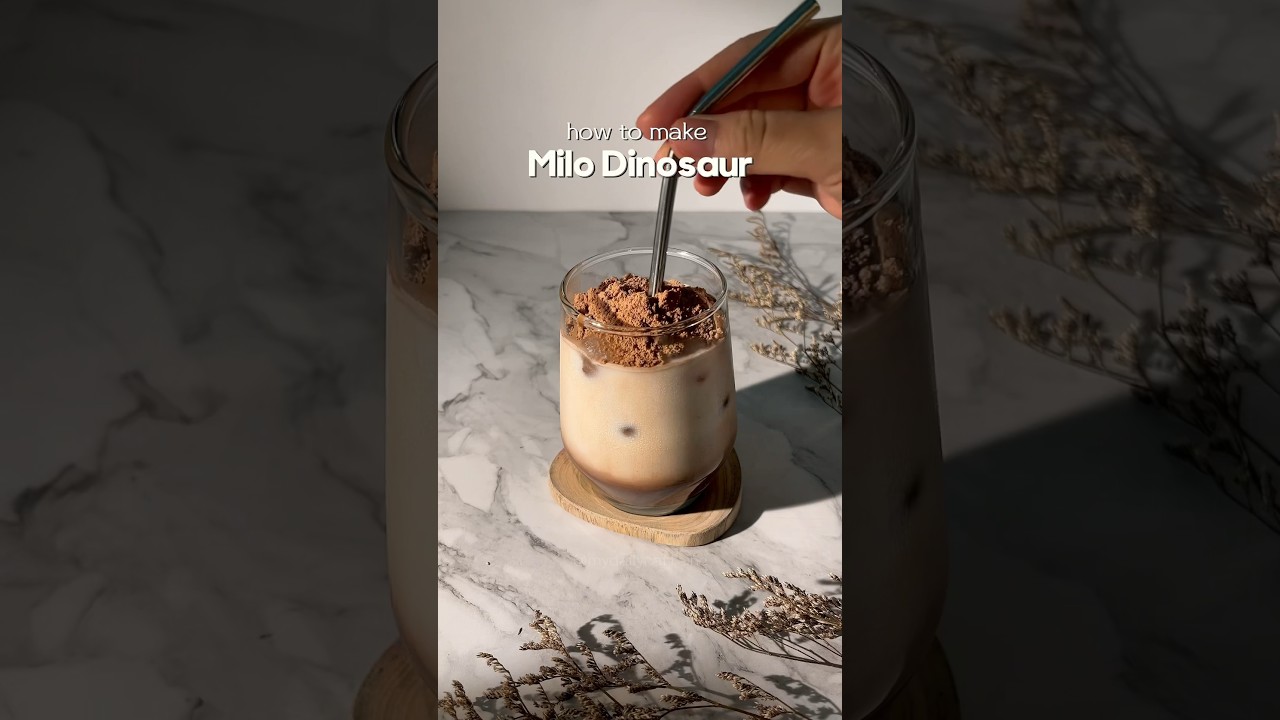 Milo Dinosaur Recipe✨ #shorts