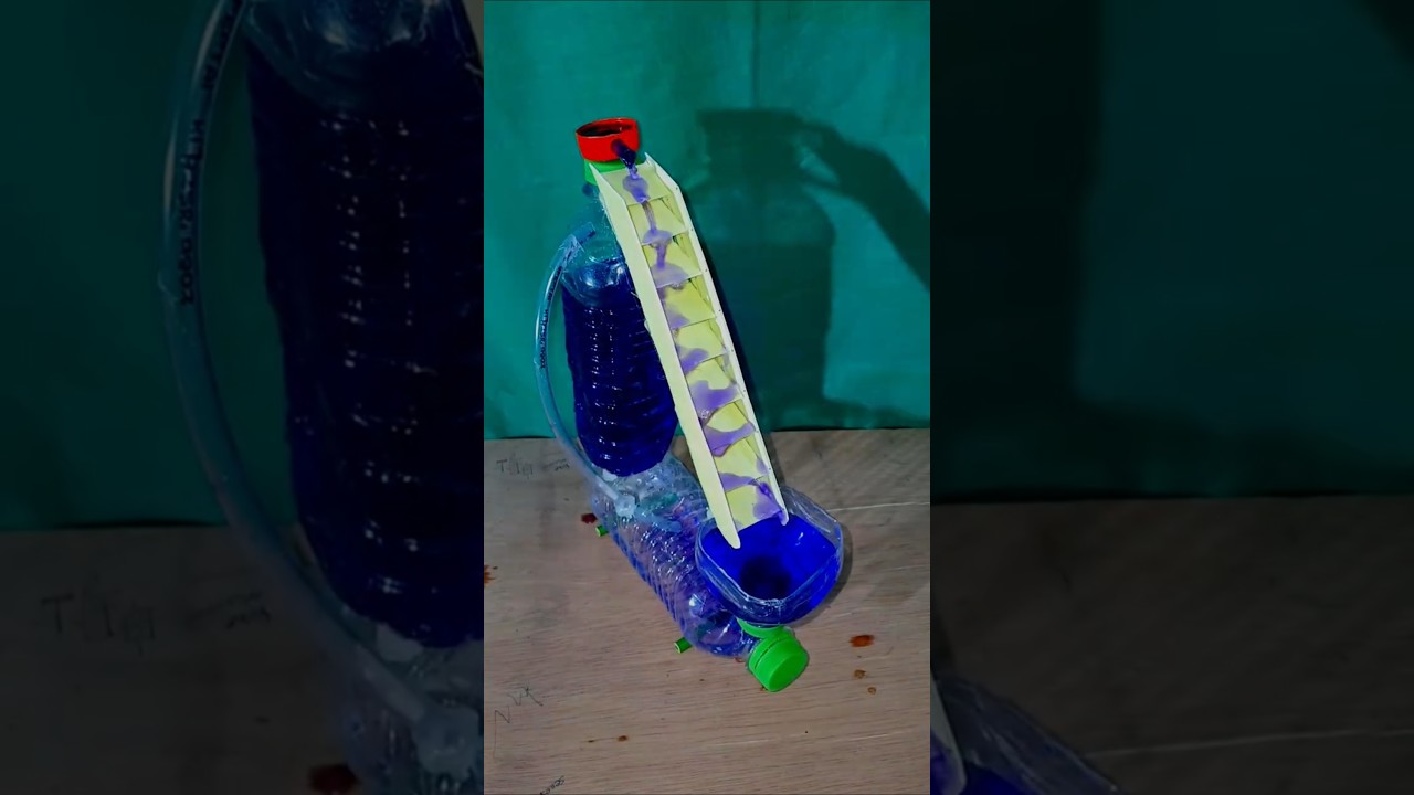 Amazing DIY Water Fountain 💧♻️#DIY #WaterFountain #CreativeIdea #BottleCraft