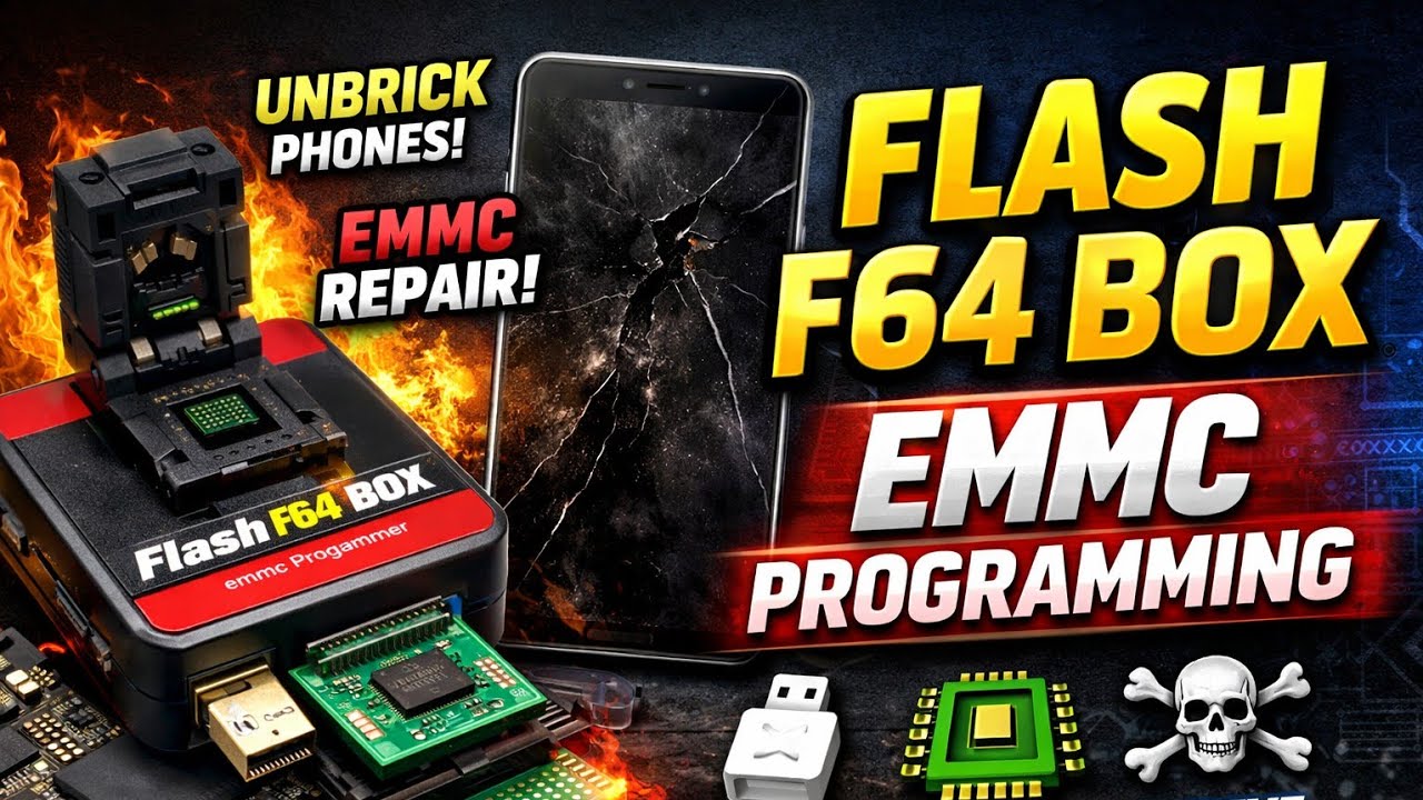 Everything you need to know about eMMC Programming + Android Verified Boot (AVB) 🔥Using Flash F64 