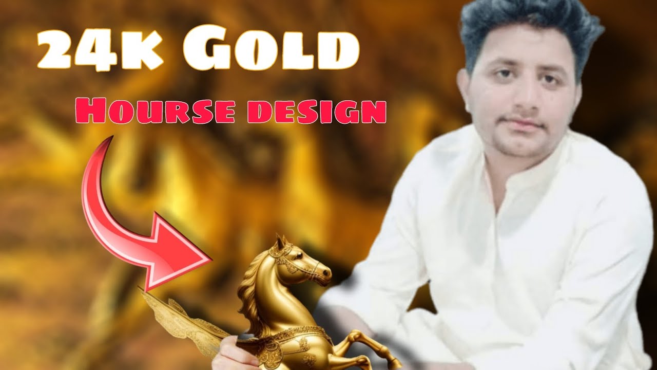 24k Gold Houres Design 😱 | Ali Memon | ❤️