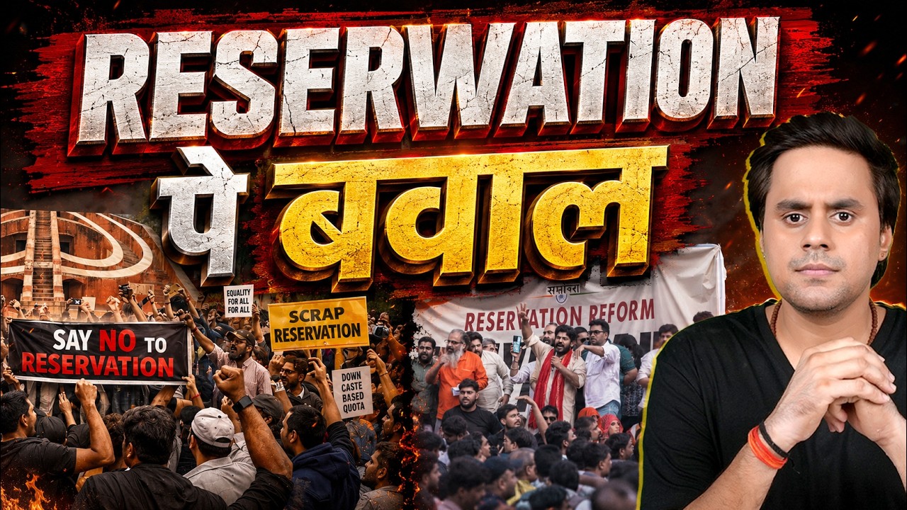 Reservation Protest : जंतर मंतर पर Reservation पर बवाल क्यों ? | #Reservation | @RJRaunac