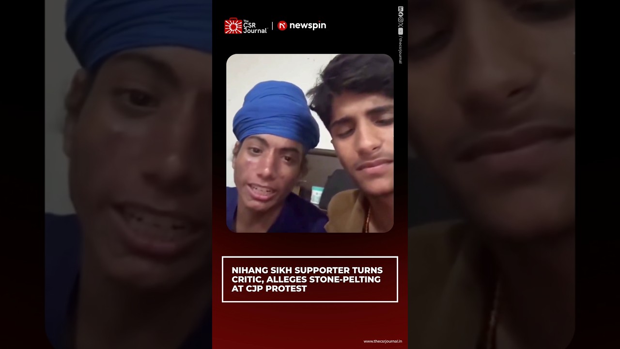 NIHANG SIKH SUPPORTER TURNS CRITIC, ALLEGES STONE-PELTING AT CJP PROTEST