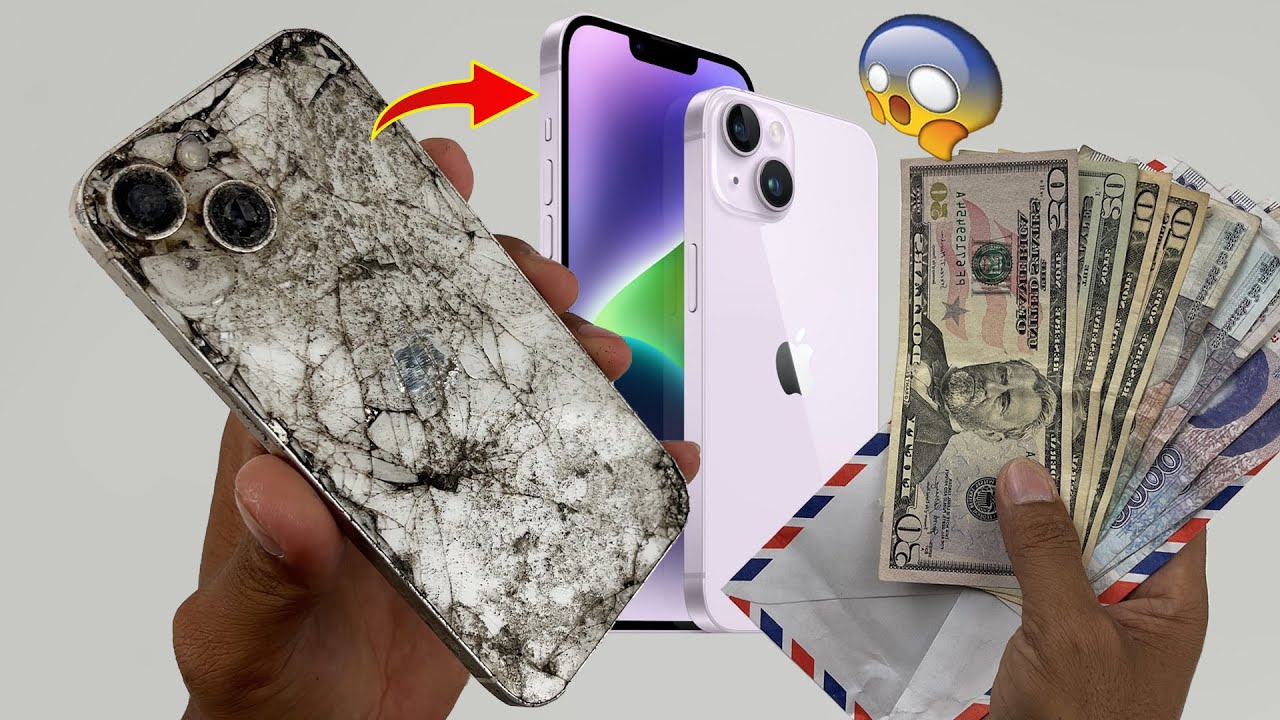 😱How i Restore Broken iPhone 14 Underwater For A Long Time😰 ! iPhone 11 Back Class Replacement