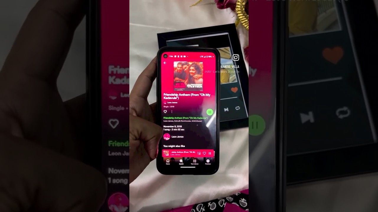 Do you know how Spotify frame works? #gift #tamil #craft #love#handmadegift#giftidea#resin#friends