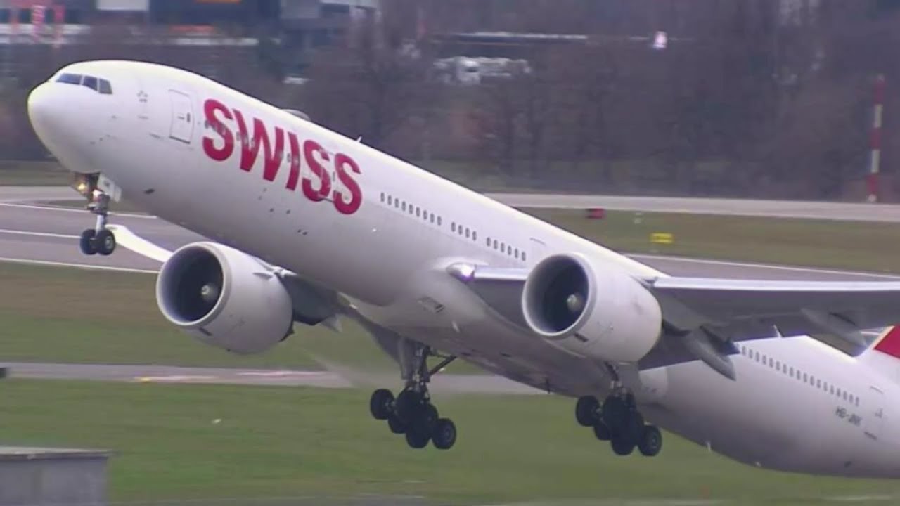 5 MINUTES of TAKEOFFS and LANDINGS | Zurich Airport Plane Spotting (ZRH) HD