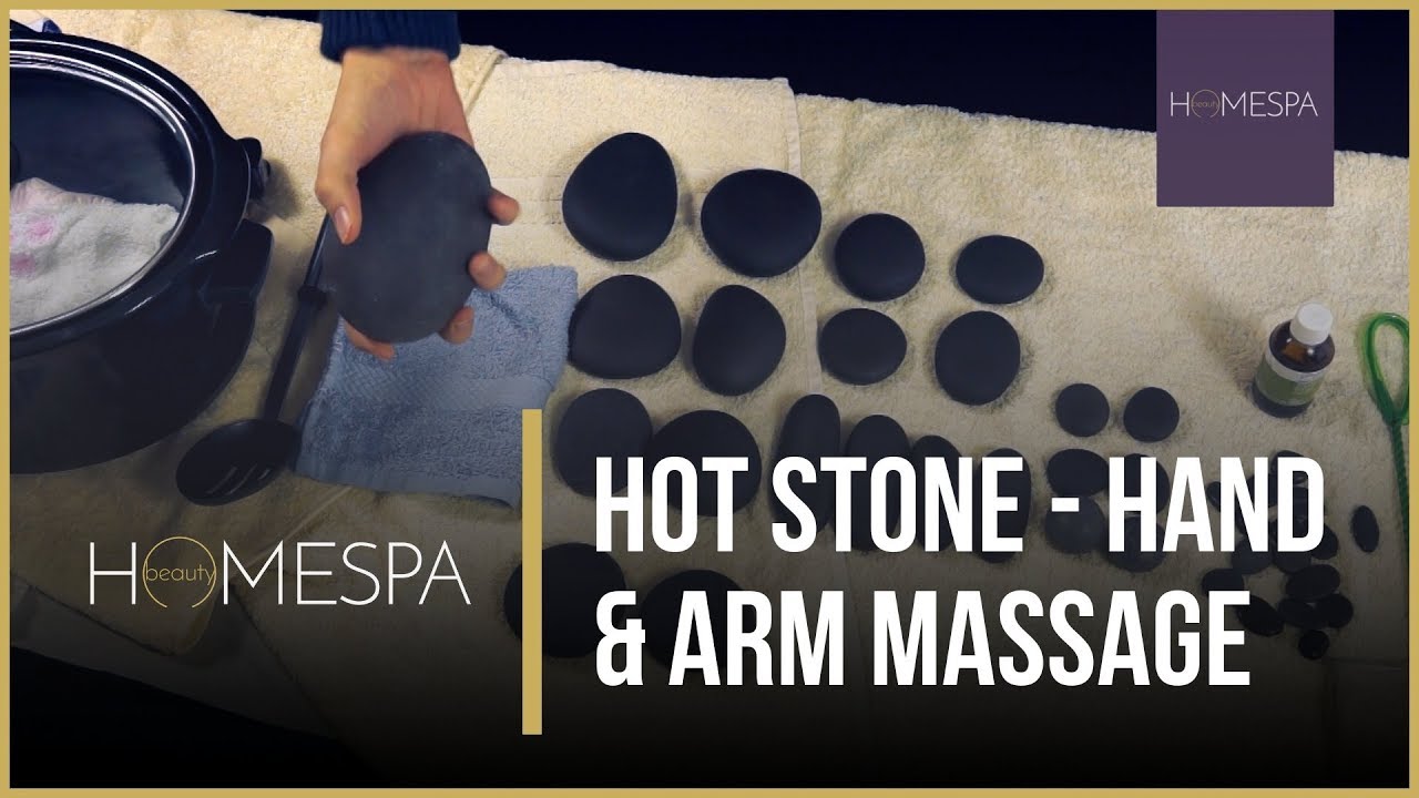 Hot Stones Massage Techniques - Hand and Arm Massage Demonstration and Tutorial
