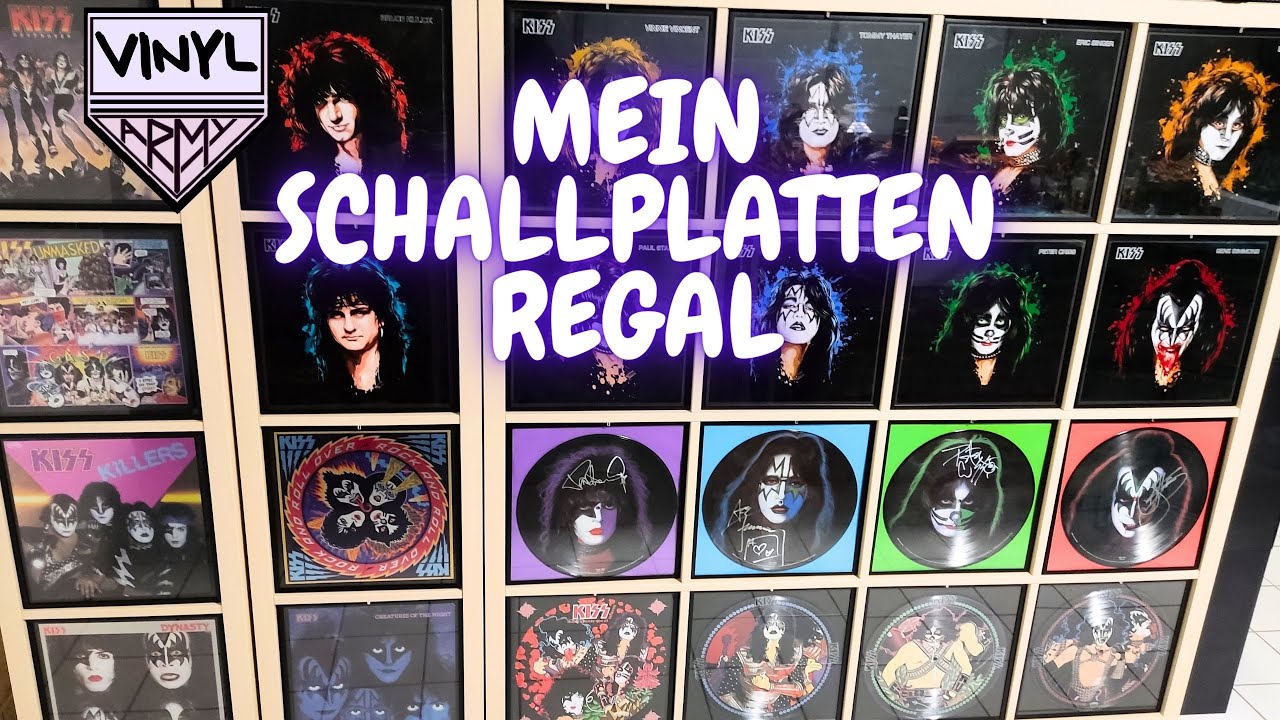 Mein Schallplatten Regal | So verstaue ich meine Vinyl Sammlung | KISS, Metallica, Depeche Mode