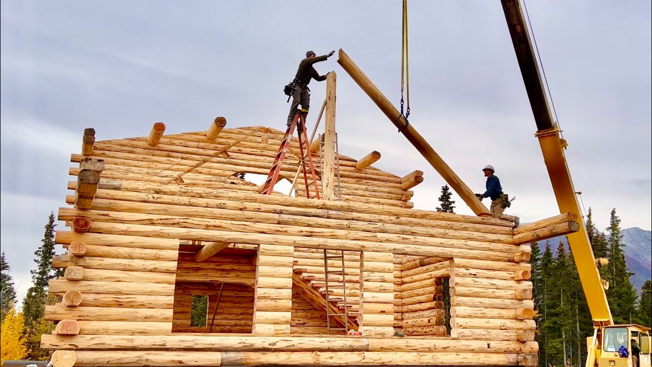 Log Home Chalet - Built in Alaska / Part 1