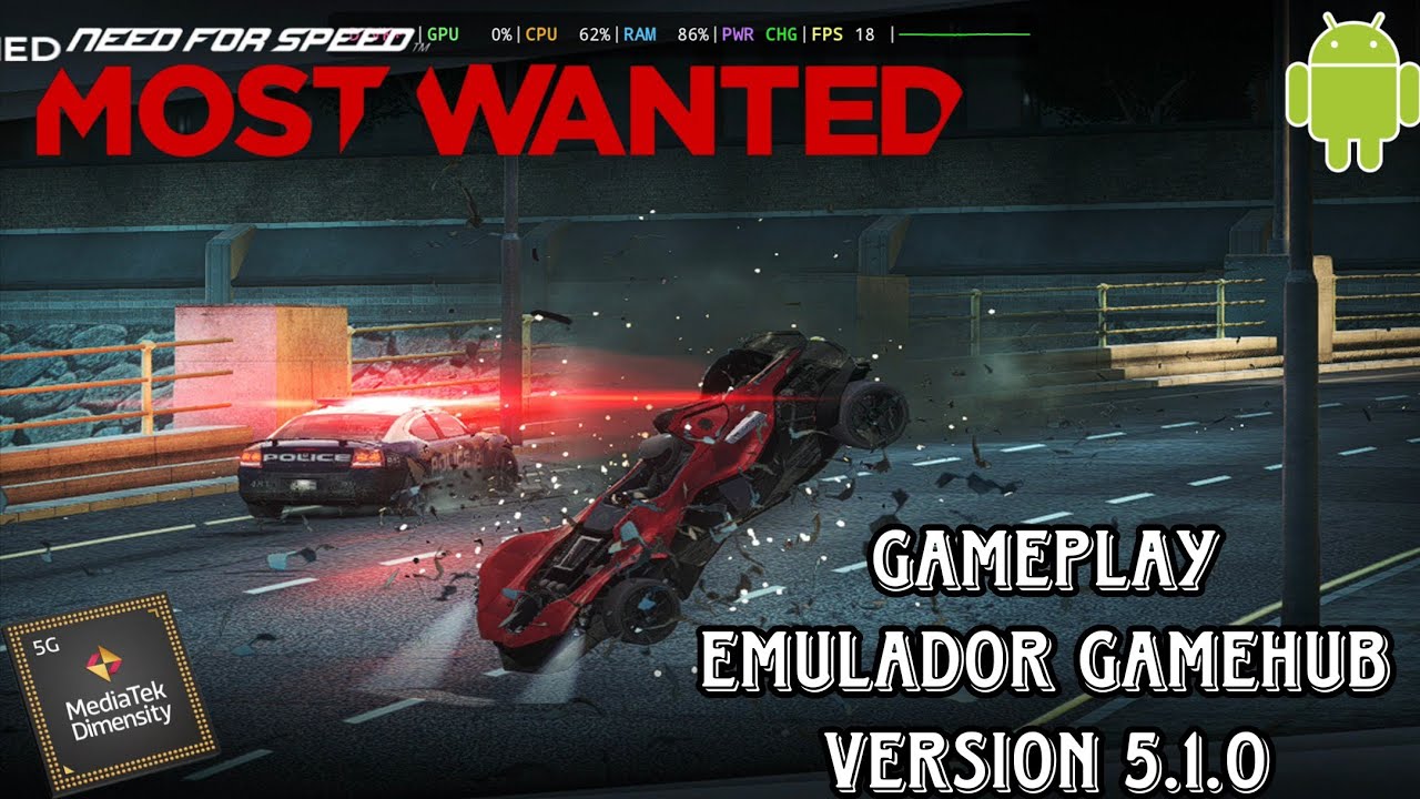 Need For Speed (2012) Gameplay Emulador GameHub versión 5.1.0