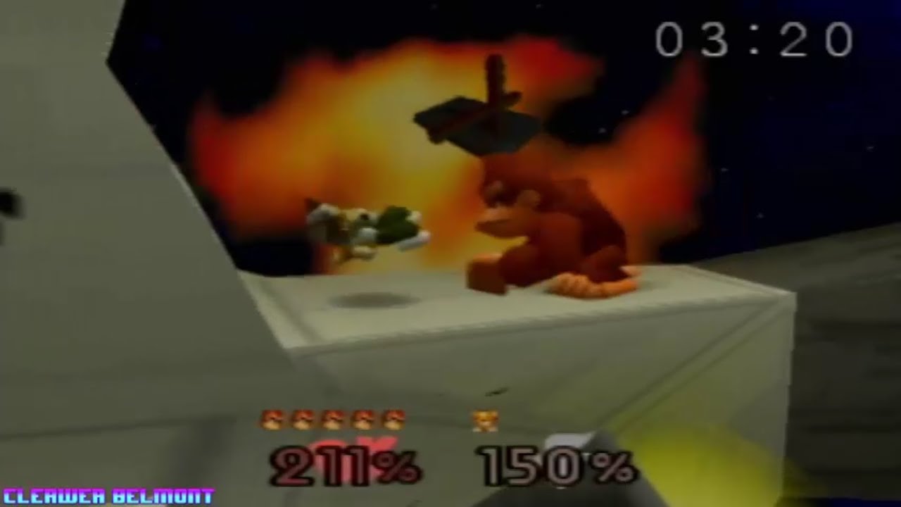 Super Smash Bros - Donkey Kong playthrough (No Commentary) l Played on N64 real hardware