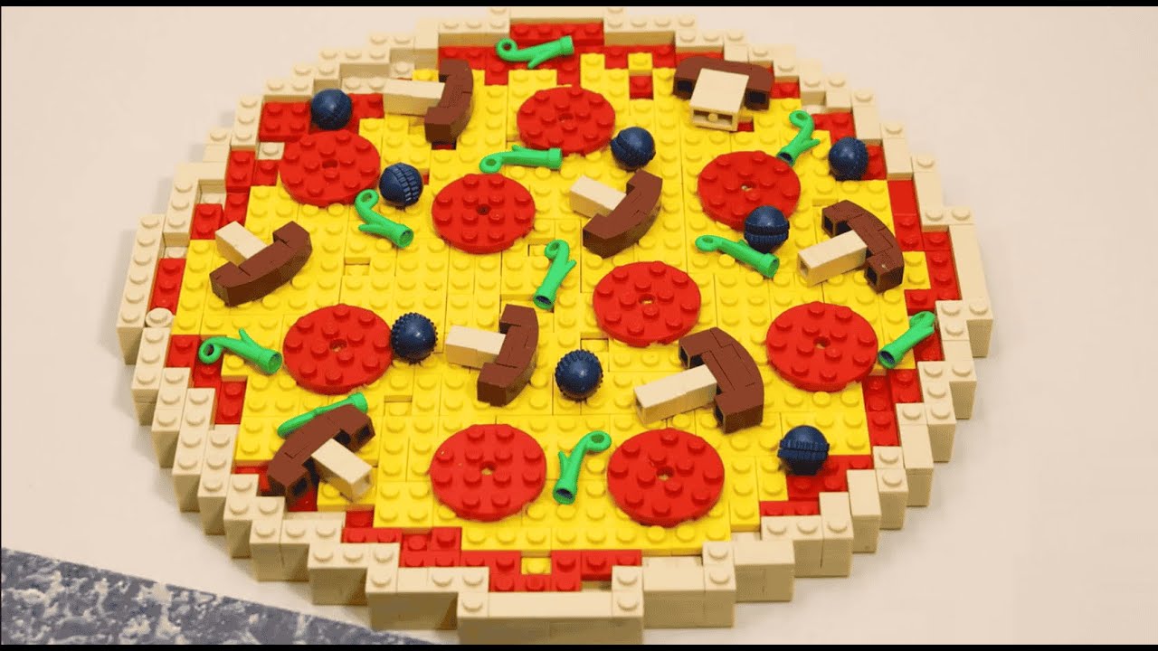 Lego Pizza Time! 🧀🍄 A Relaxing Stop-Motion Animation #MiniToys #FunForAll