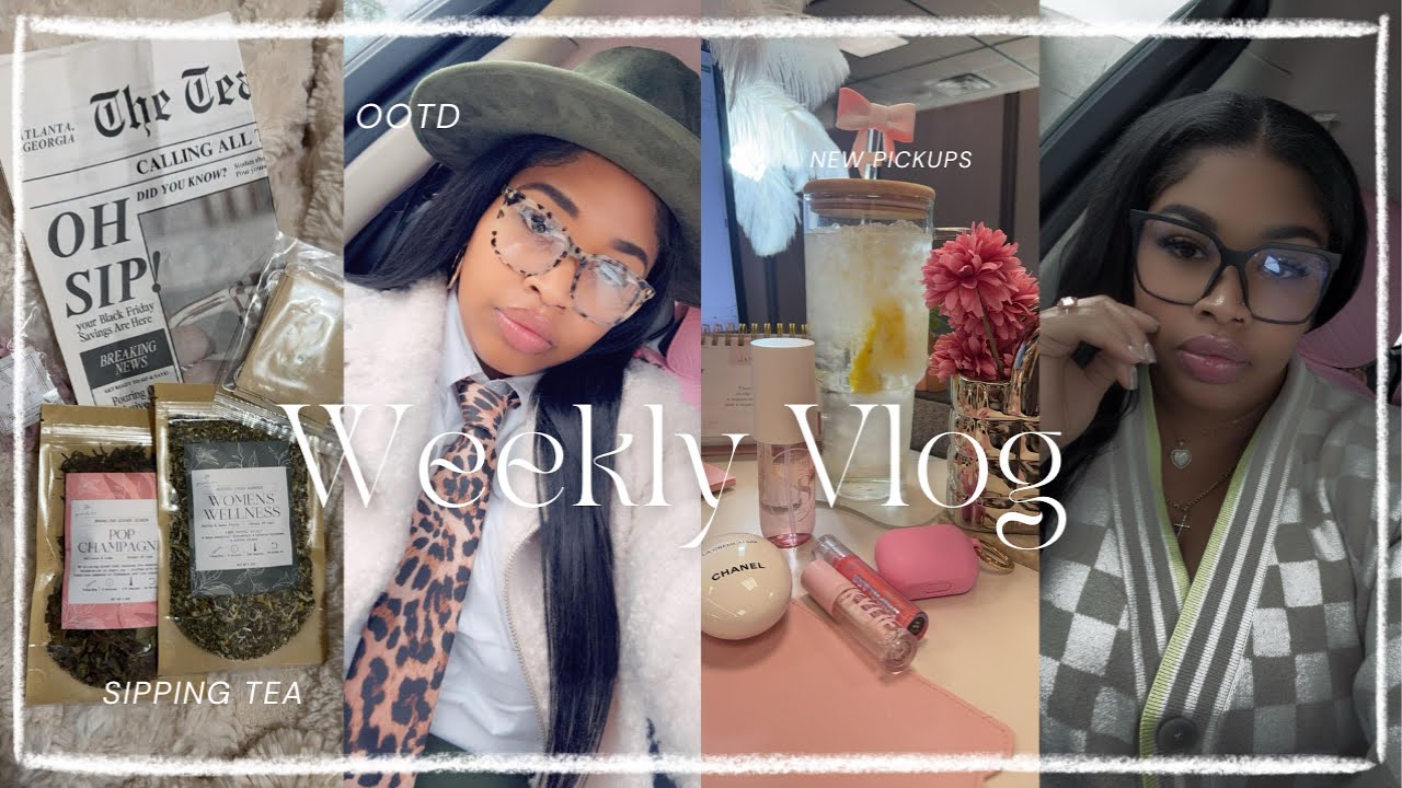 VLOG ᥫ᭡ | BLACK OWNED TEA COMPANY + OOTD + NEW PICKUPS + MORE