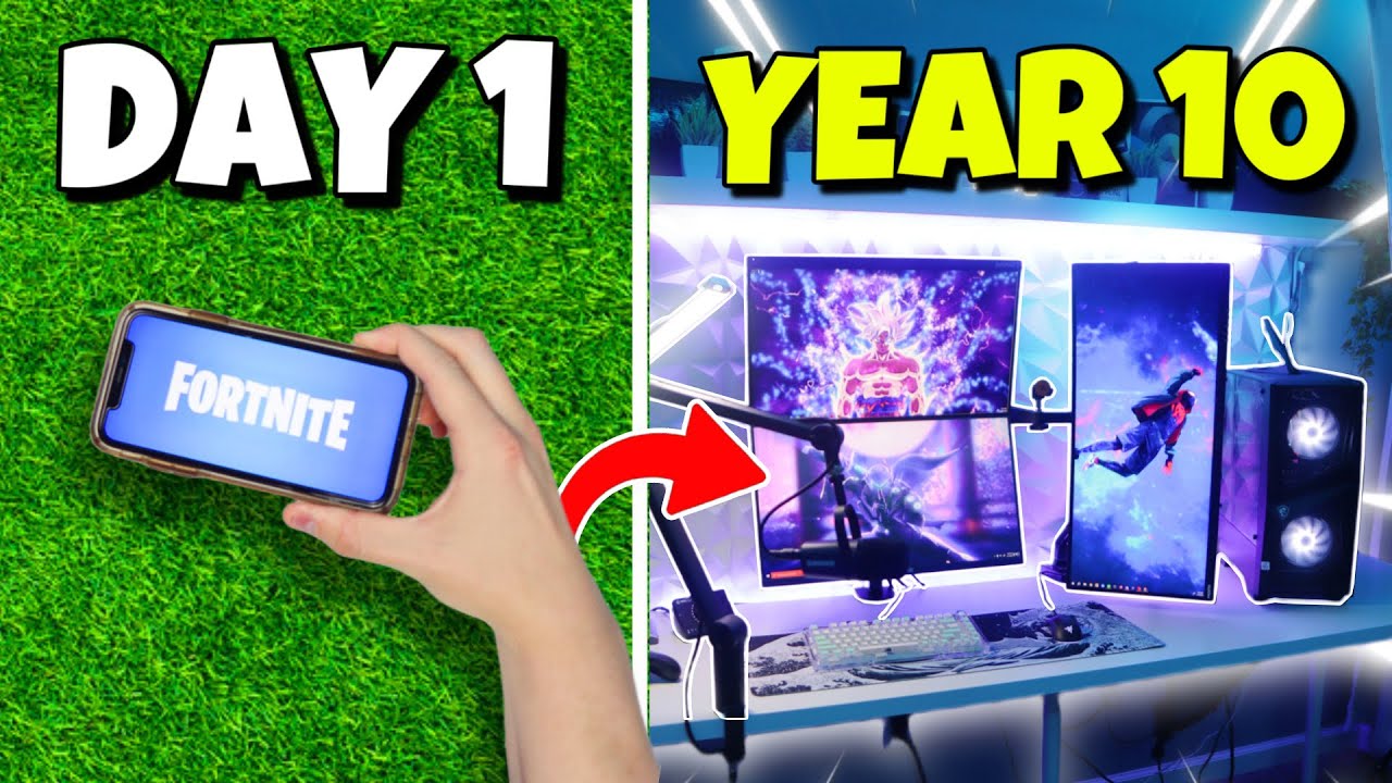 10 Year Gaming Setup Progression…