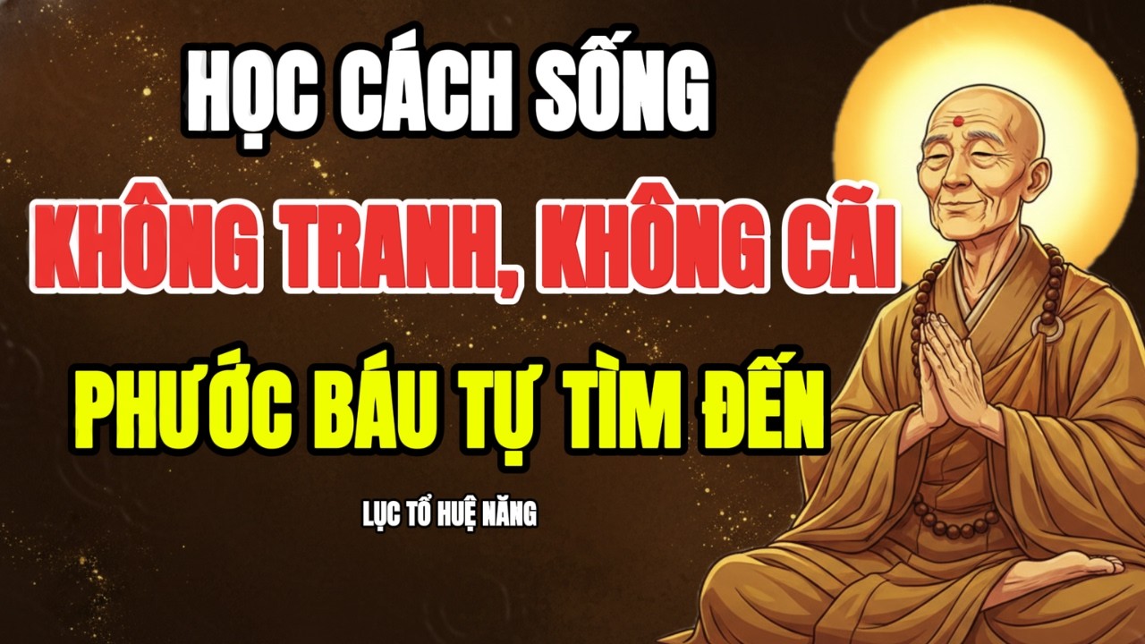 LỤC TỔ HUỆ NĂNG - HỌC CÁCH SỐNG KHÔNG TRANH, KHÔNG CÃI, PHƯỚC BÁU TỰ ĐẾN  | PHẬT TẠI TÂM