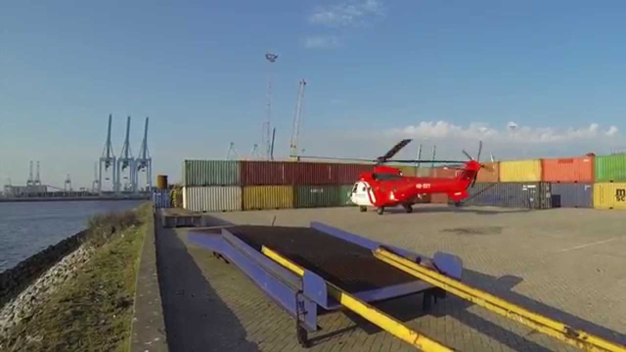 A rare sight at the Rhenus Deep Sea terminal in the port of Rotterdam