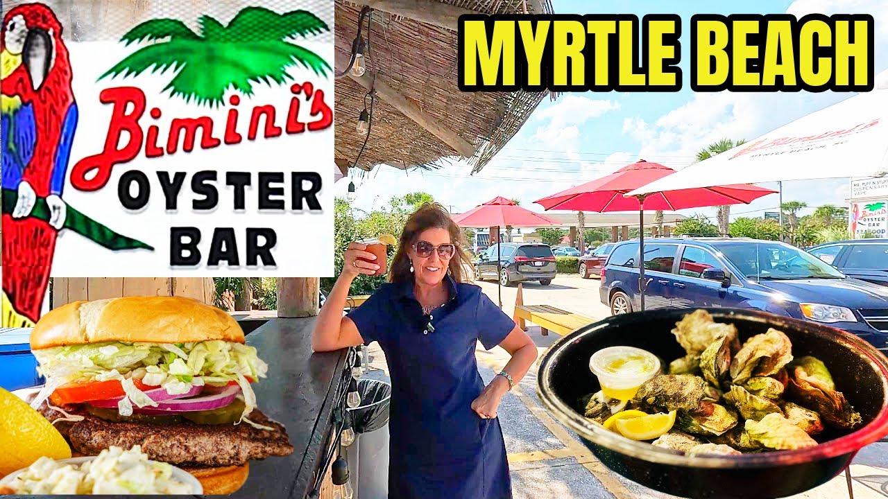 Ресторан-бар и кафе-ресторан морепродуктов Bimini's Oyster в Миртл-Бич, Южная Каролина — место, г...