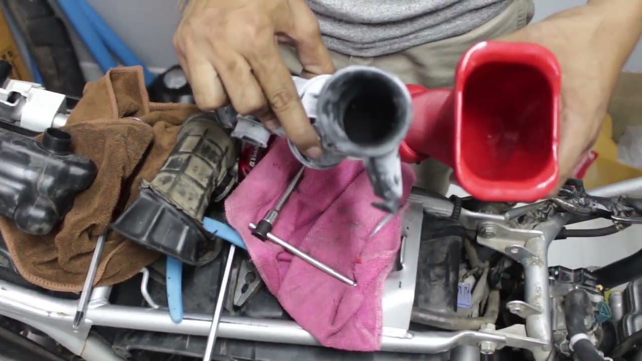 Installation  Velocitystack  CRF250 การติดตั้งปากแตร คอกรอง ท่อกรอง CRF250   By KSPP