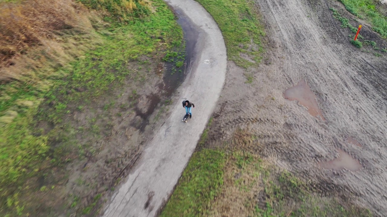 drone video op Bergse plaat
