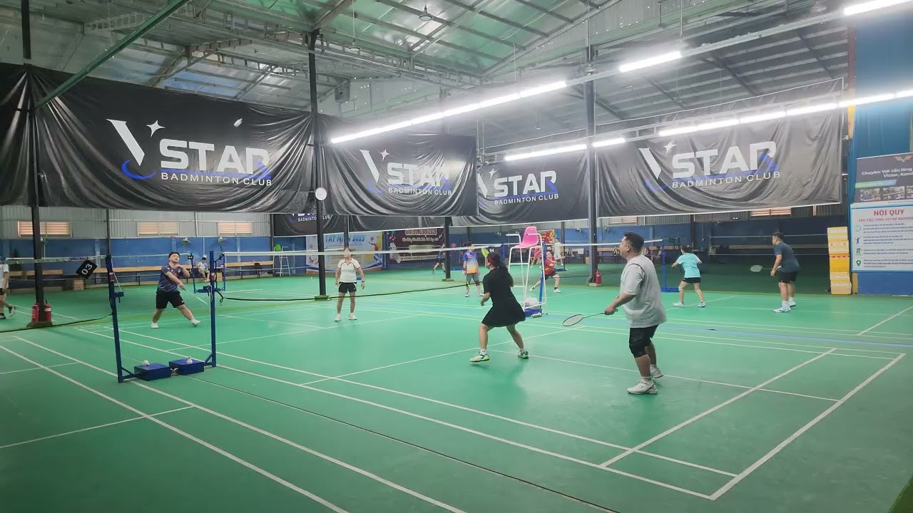 1703 Mix  [CLVK ]🤾‍♂️ Bình N/ C Lý🏸 Quý/ Water - HAPTHY Badminton - Sân Cầu lông Vstar
