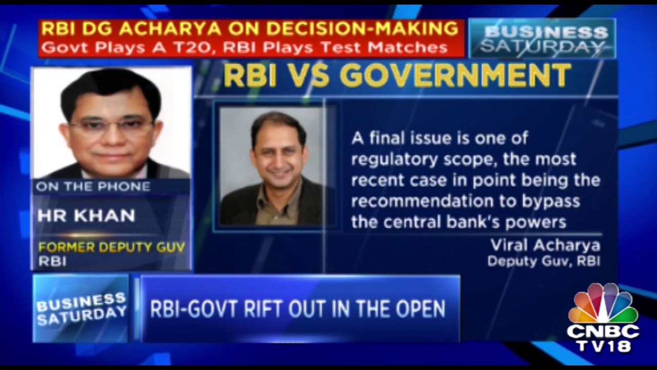 RBI-Govt Rift Out In The Open  | Business Saturday | CNBC TV 18
