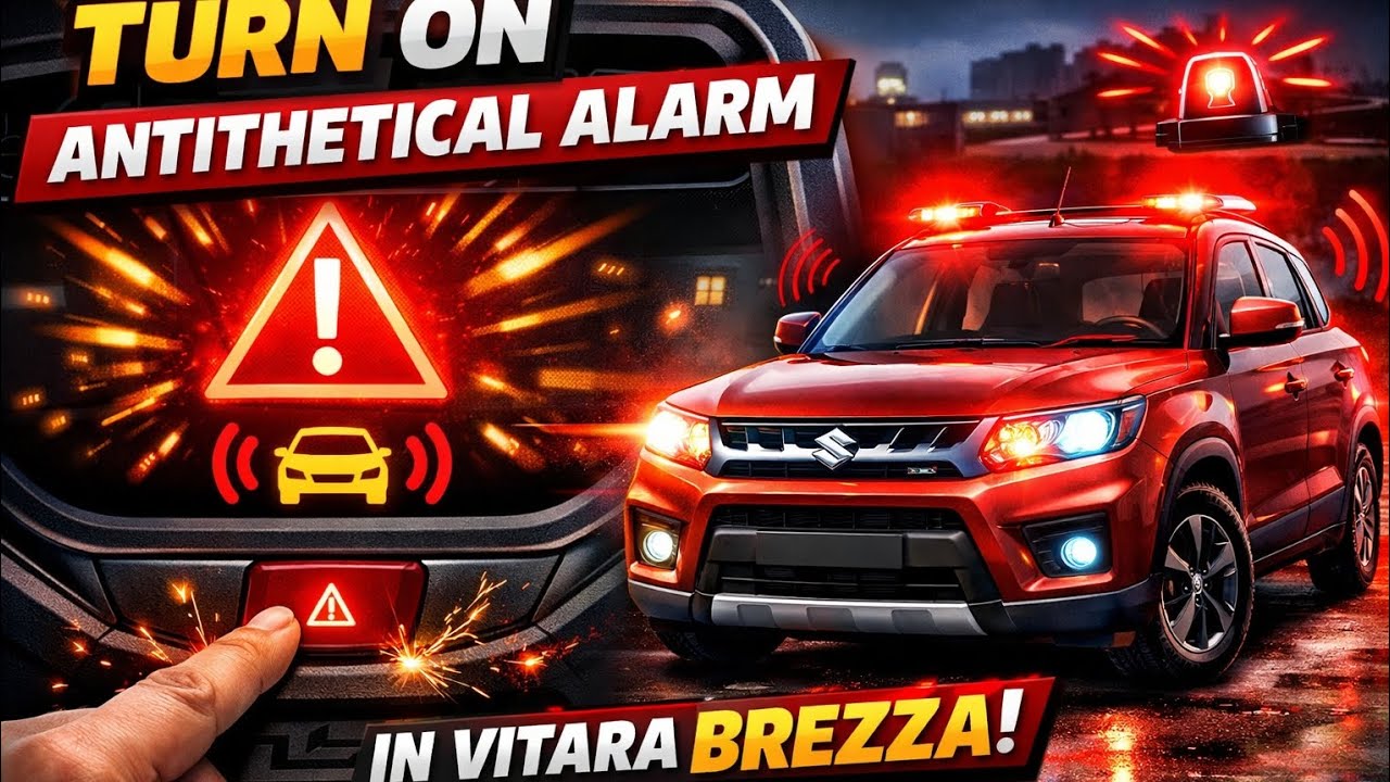 How to turn on Antitheft Alarm in Vitraa Brezza or any other Maruti Suzuki car #alarm  #Vitarabreeza