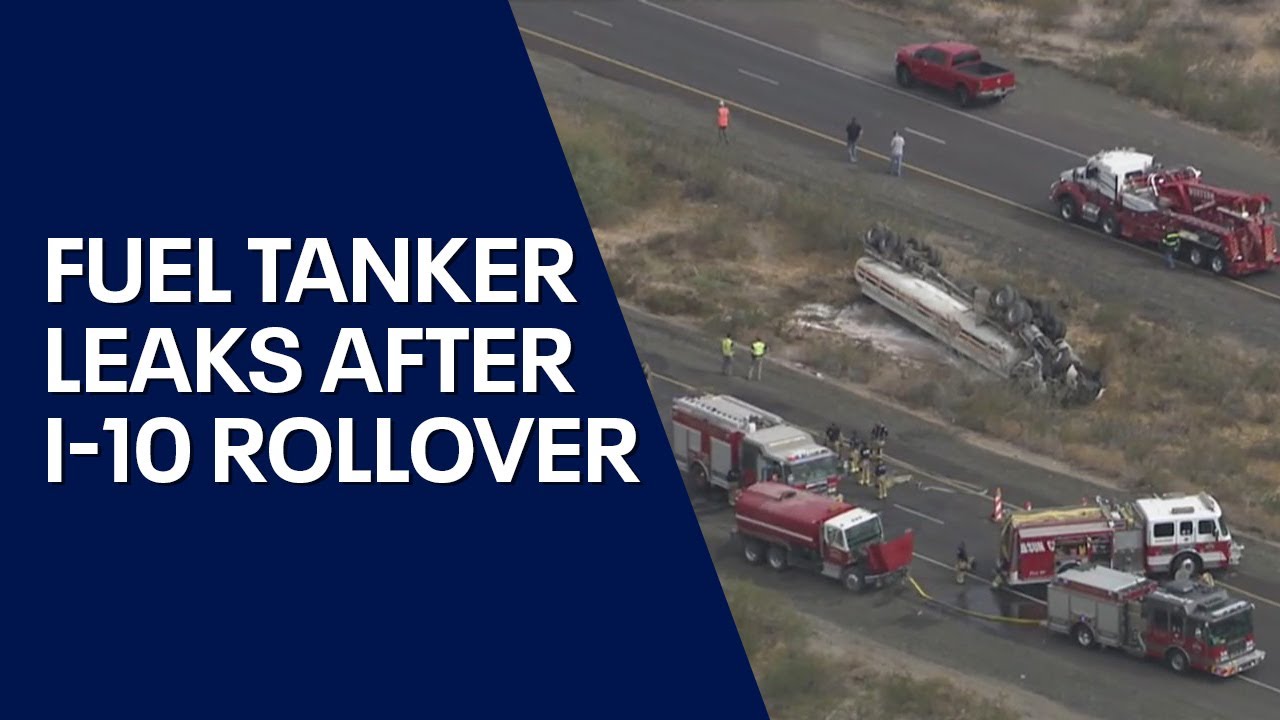 I-10 traffic back up after tanker crash
