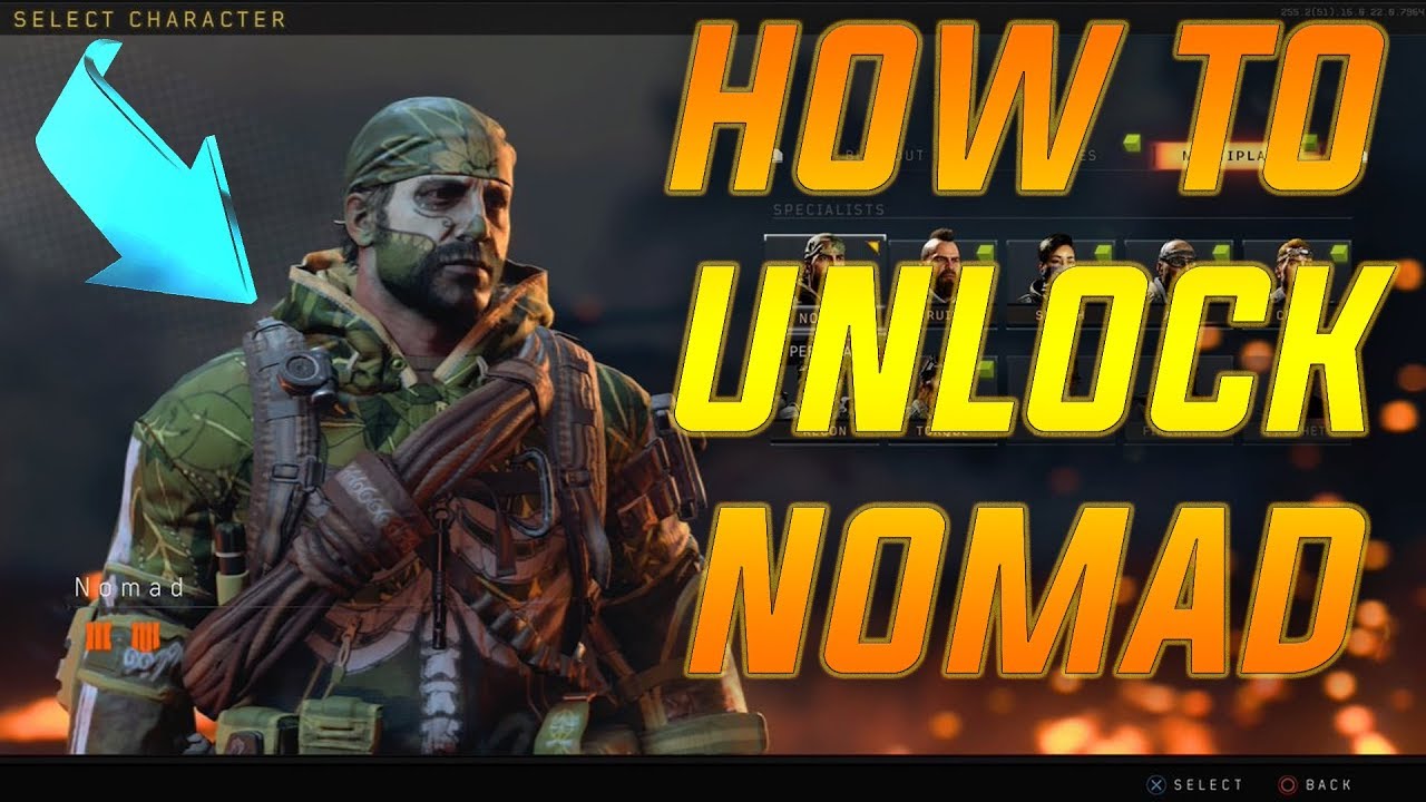 How to unlock Nomad in Call of Duty Black Ops 4-Unlock all characters