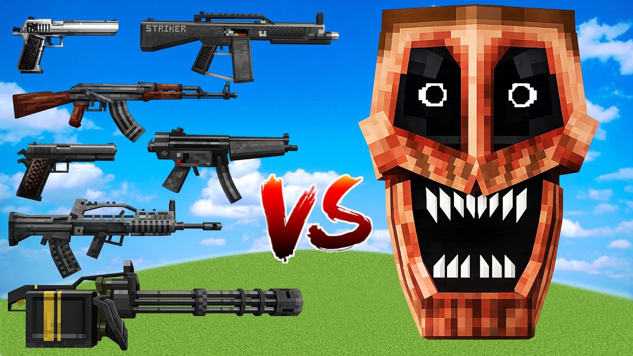 Which TaCZ Gun can Beat the Most Minecraft mutant Bosses in a Row?
