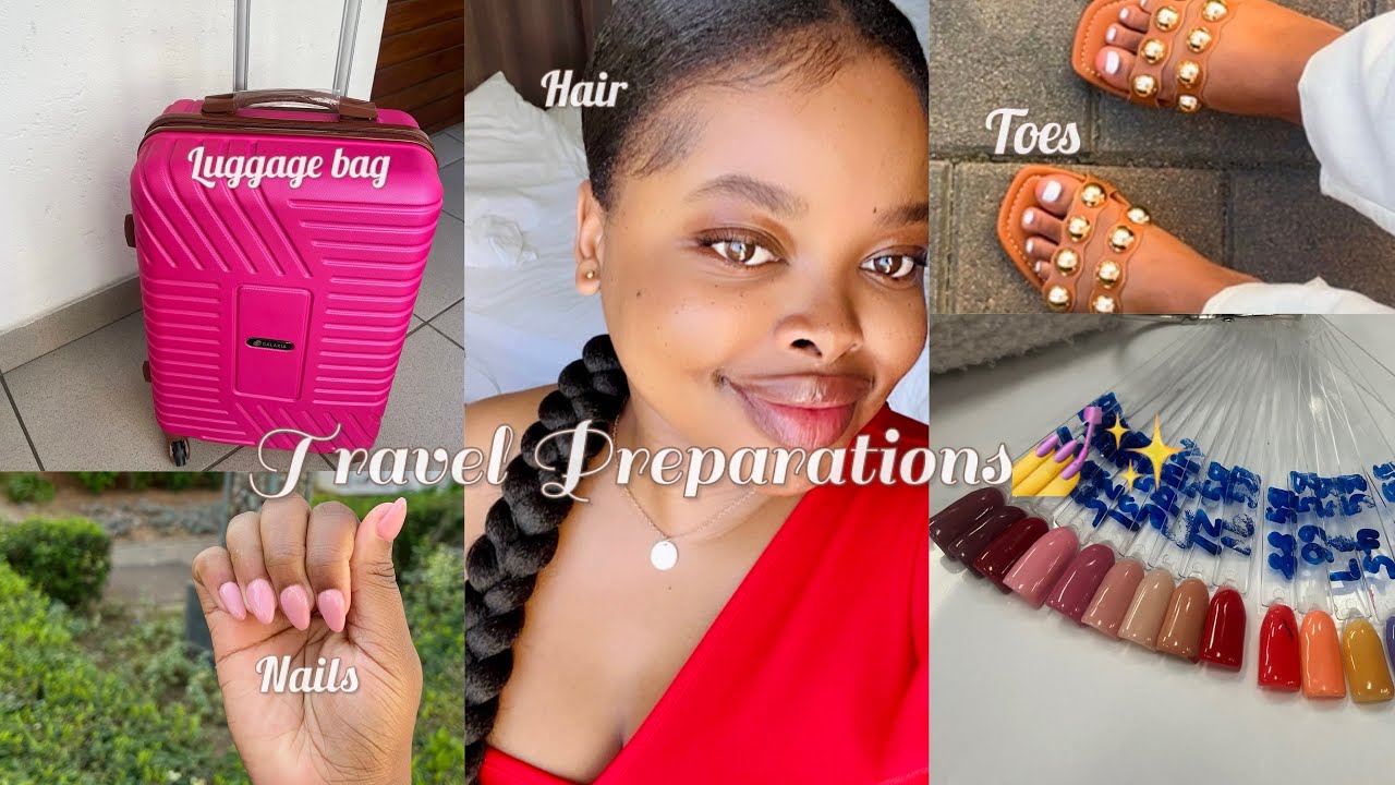 VLOG: Travel Preparations, Hair, Nails, Luggage Bag and more.