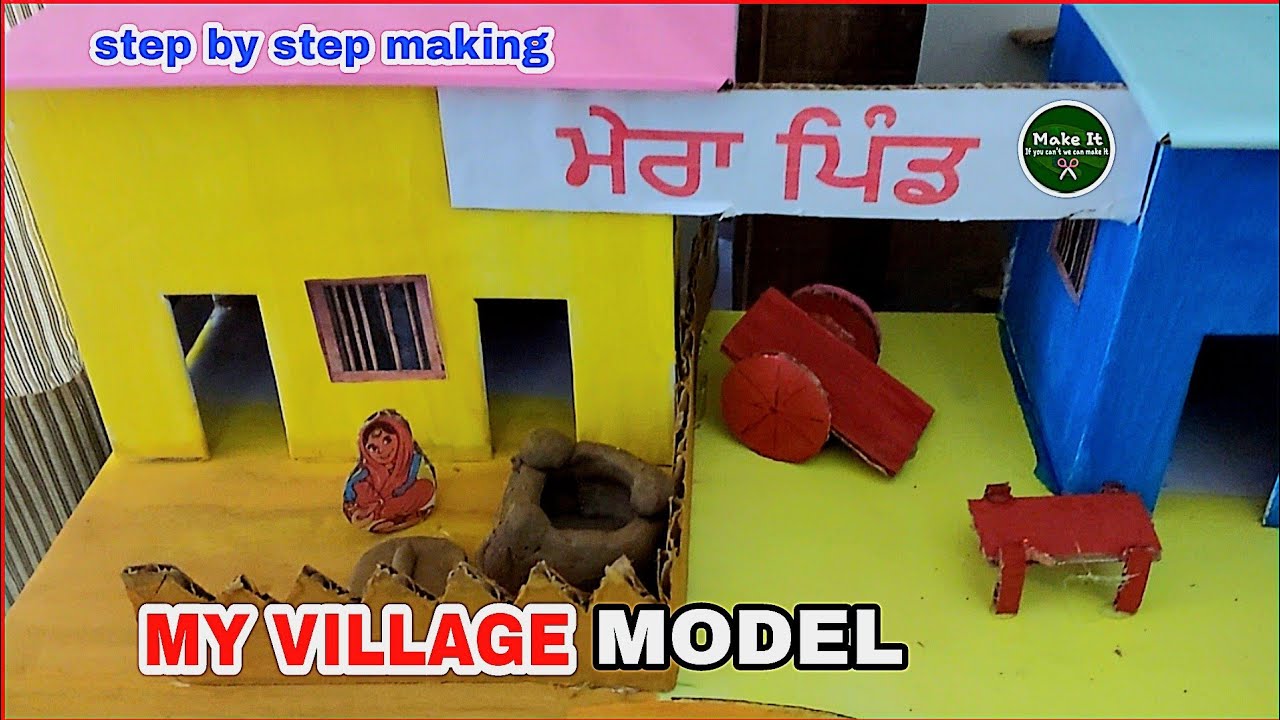 My Village punjabi Model | MERA PIND MODEL | Punjab culture Model #Mera #pind