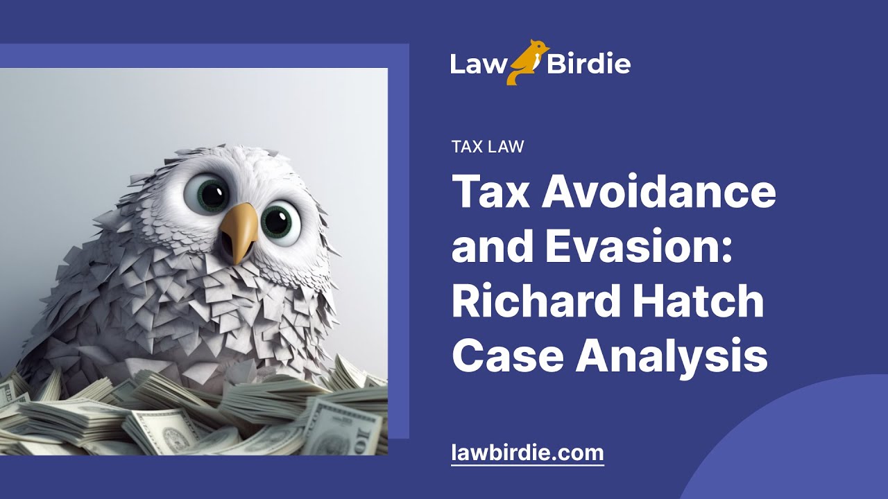 Tax Avoidance and Evasion: Richard Hatch Case Analysis - Essay Example