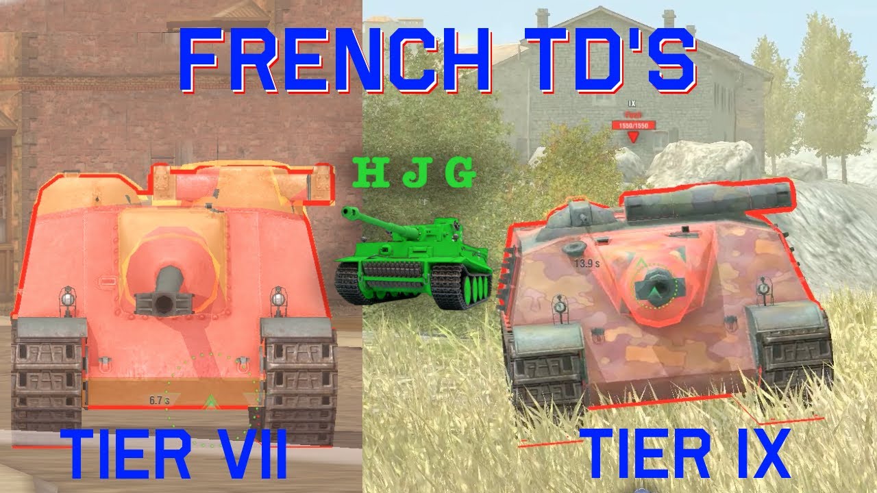 World of Tanks BLITZ - They're Here!! - French TD's - Tier VII and IX