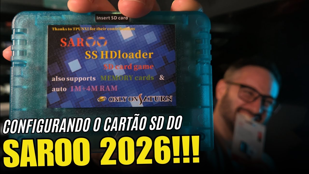 Como Configurar o SARU do Zero no Sega Saturn (Cartão SD, Firmware e Capas)