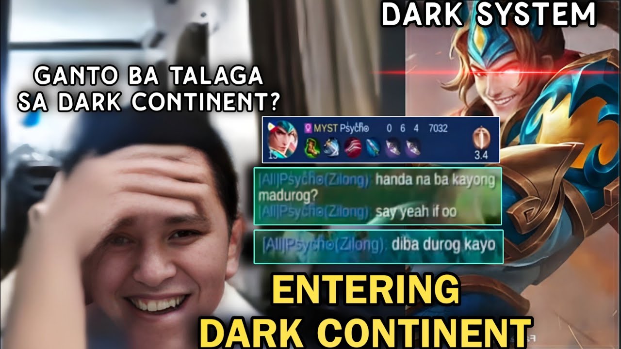 KarlTzy has entered the Dark Continent of SOLO RANKERS and met this DARK SYSTEM Zilong...😂😂