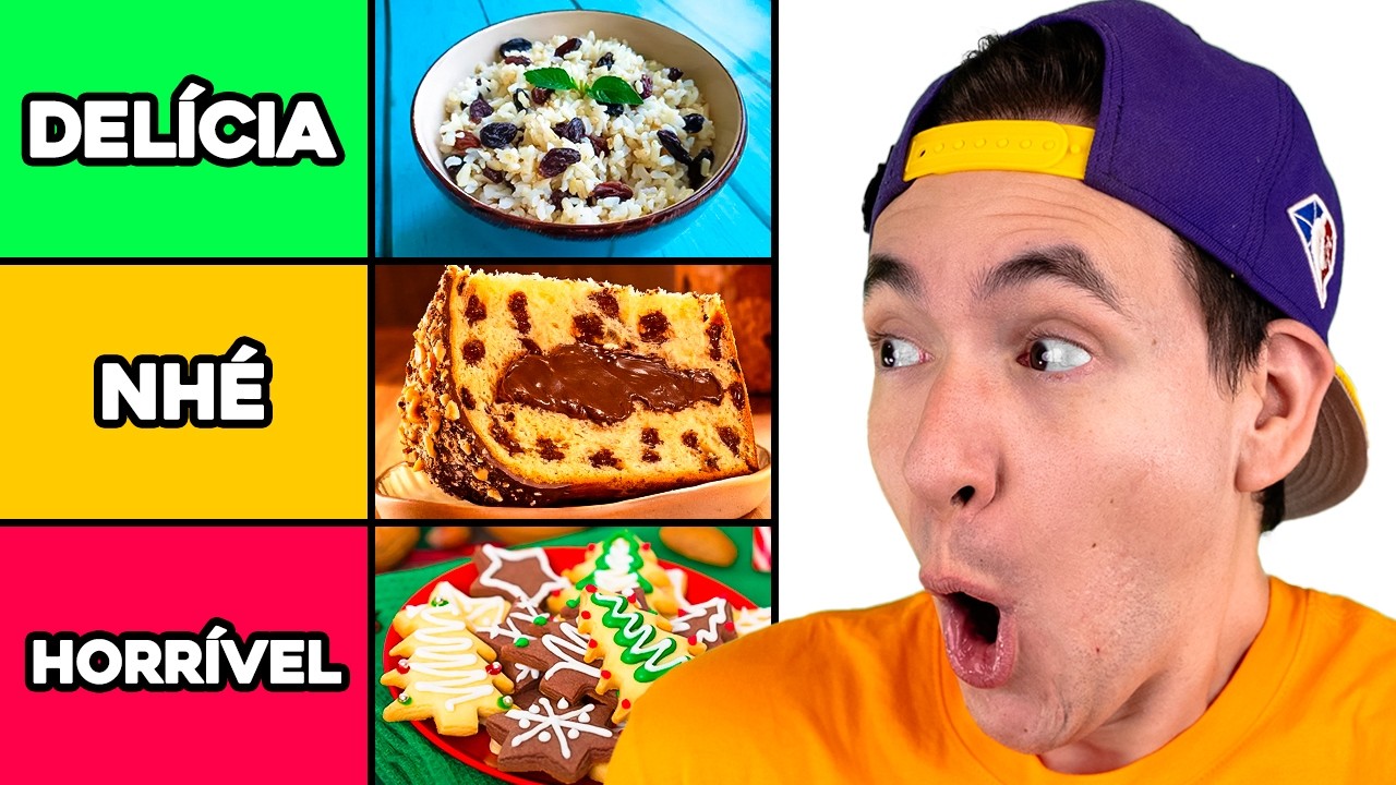 PIORES e MELHORES COMIDAS de NATAL (DISCORDAMOS MUITO)