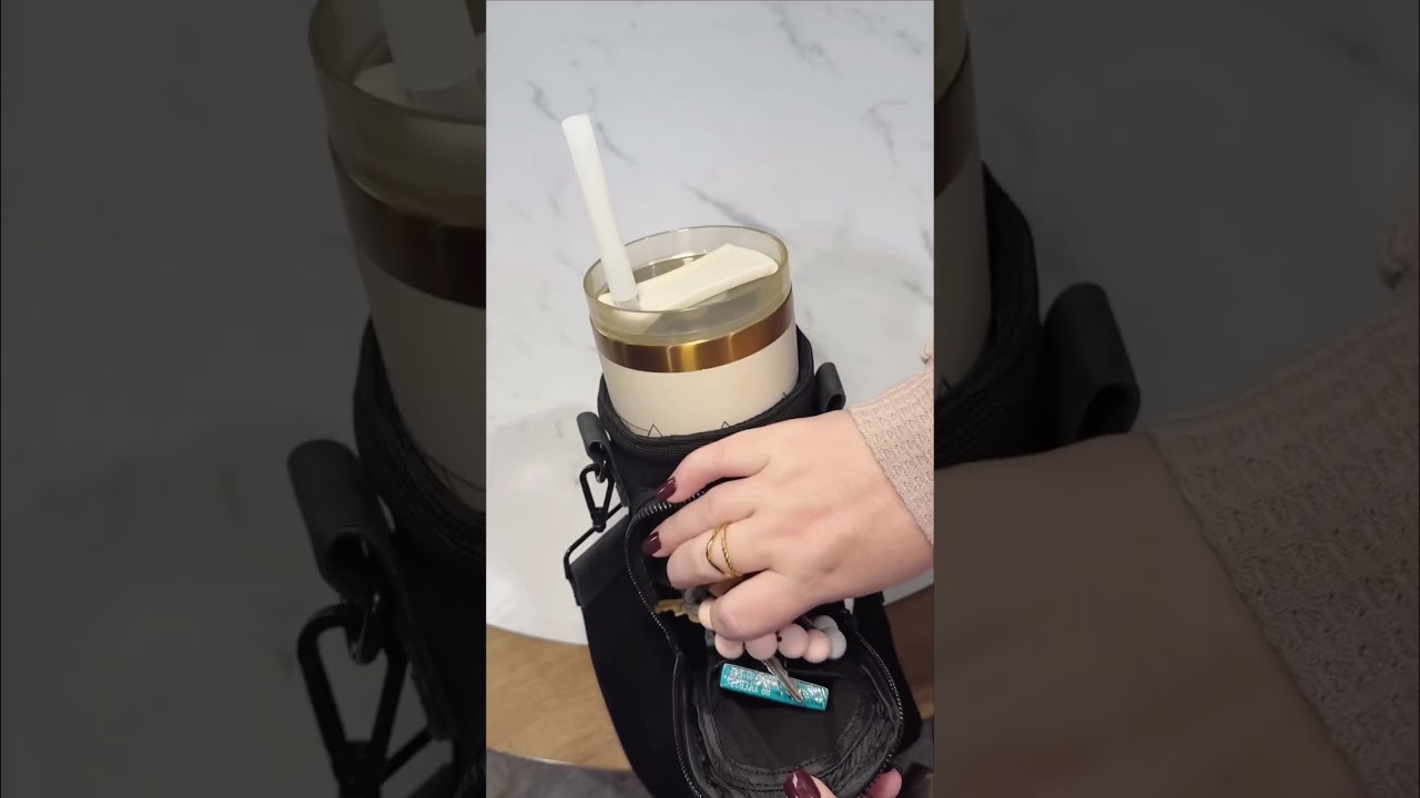 Water Bottle Sling Bag Crossbody Water Bottle Holder with Strap