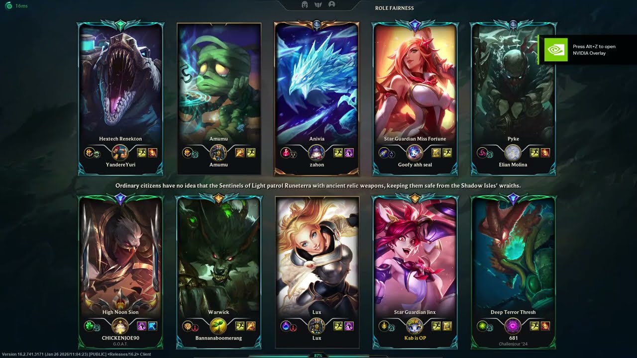 Jinx Thresh vs Miss Fortune Pyke