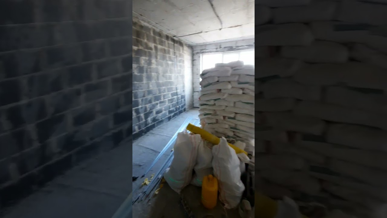 Начало ремонта штукатурка стен 