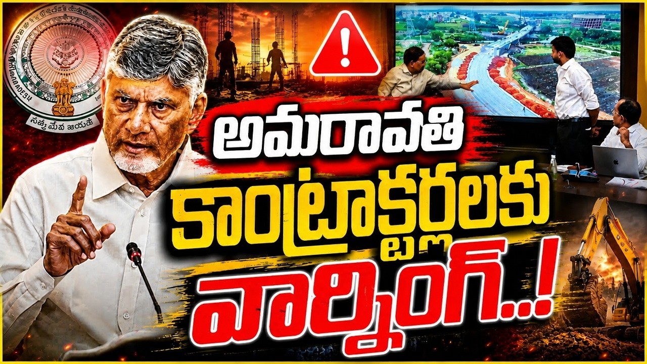 CBN సీరియస్: అమరావతి పనుల్లో అలసత్వం వహిస్తే అంతే! | Amaravati Construction Updates