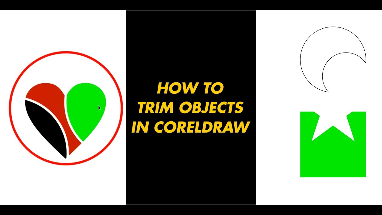 HOW TO TRIM OBJECTS IN CORELDRAW (PART 1)