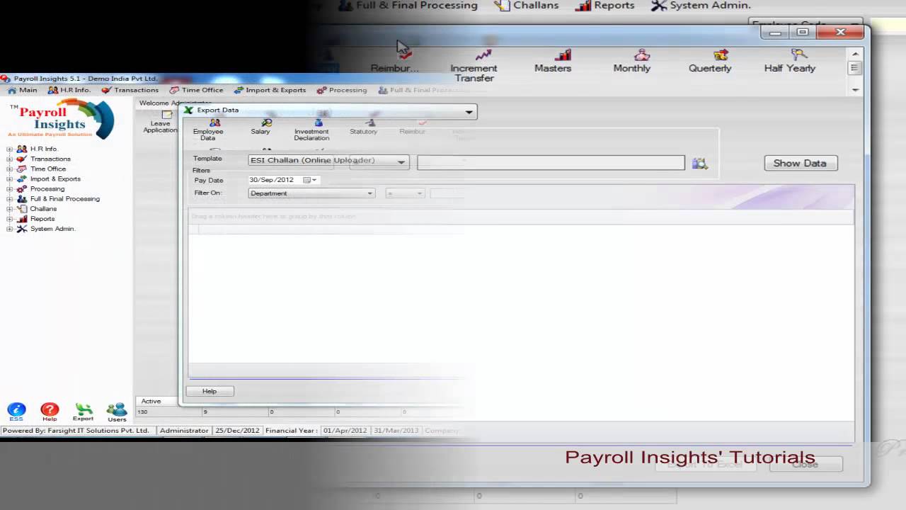 Generate ESI Challan
